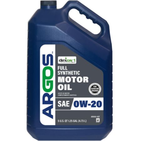 ARGOS 0W20 Dexos Full Synthetic Motor Oil, 5 quart bottle - AR900