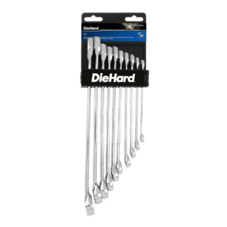 Load image into Gallery viewer, DieHard Extra Long Combination Wrench Set, SAE, 10-Piece DH50121
