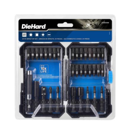 Load image into Gallery viewer, DieHard 34-Piece Impact Bit Set with Storage Case DH50056

