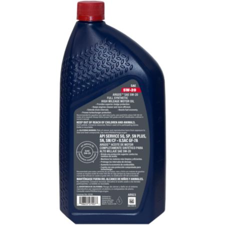 ARGOS 5W20 Full Synthetic High Mileage Motor Oil - AR923
