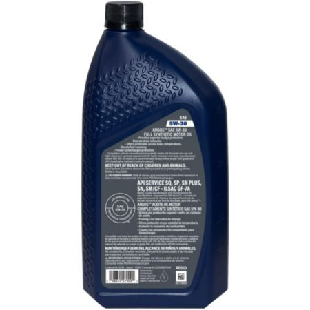 ARGOS 5W30 Dexos1 Gen2 Full Synthetic Motor Oil - AR930