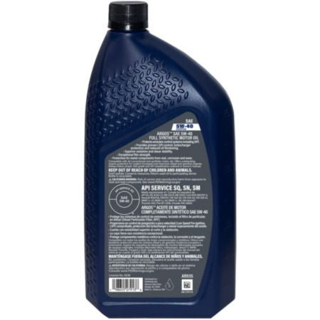 ARGOS 5W40 Full Synthetic Euro Motor Oil AR935