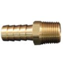 Brass Hose End - Fittings used to make up new air hose or replace damaged end - 1/2" x 3/8" NPT