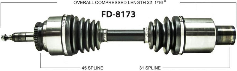 Load image into Gallery viewer, TrakMotive FD-8173 CV Axle

