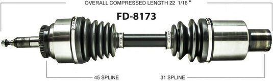TrakMotive FD-8173 CV Axle