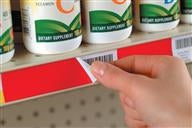 label release for C channel shelves S01-LR-186-PT  (RED)