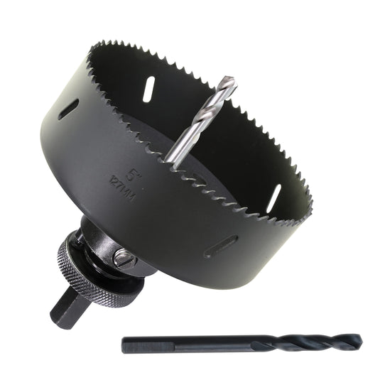 Vermont American 18580 5-Inch Bi-Metal Hole Saw - Cuts Clean Through Wood & Metal