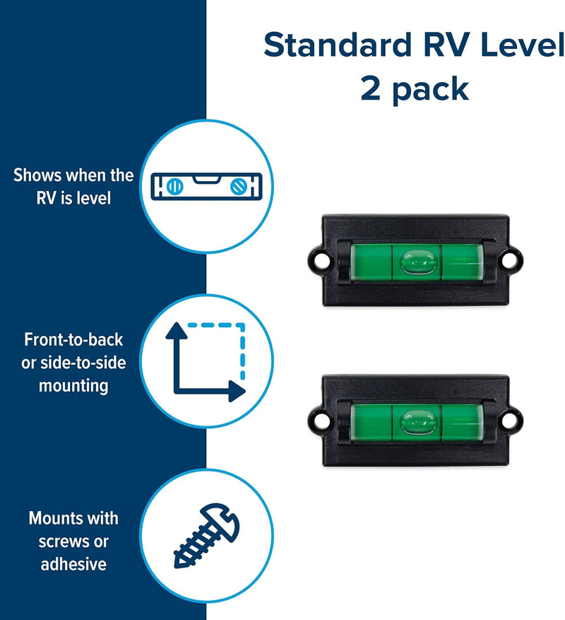 Front Mount Rv Level Camco Camper / RV Level - Front to Back / Side to Side RV Leveling - 2 ...
