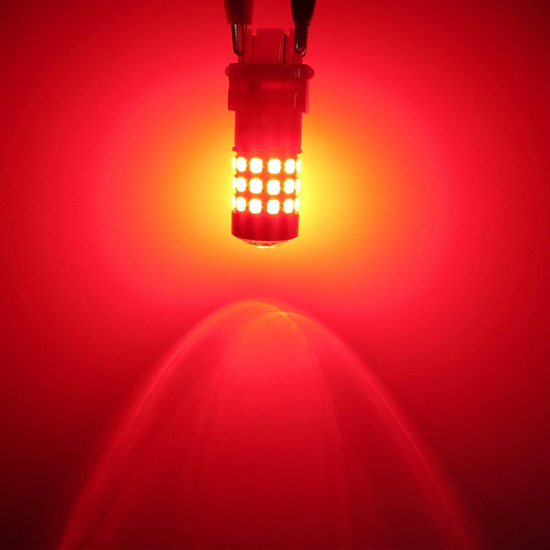 Load image into Gallery viewer, Alla Lighting T25 3156 3157 LED Turn Signal, Back-up Reverse, Brake Tail Lights, Super Bright 2835-SMDs (Red)
