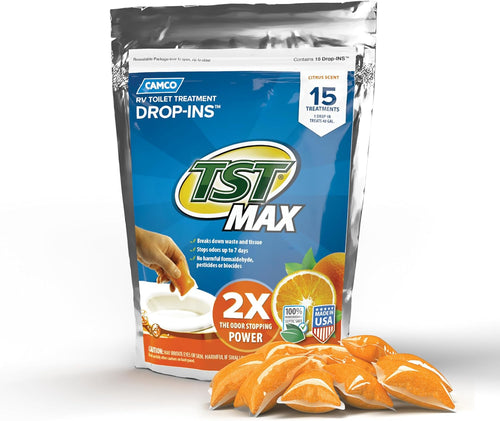 Camco TST MAX Camper / RV Toilet Treatment Drop-INs - 41189