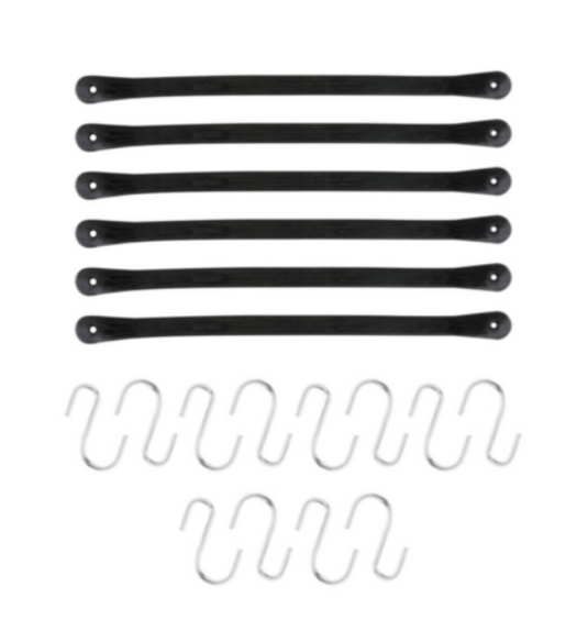 AutoCraft rubber bungee tarp strap in a 6 piece set