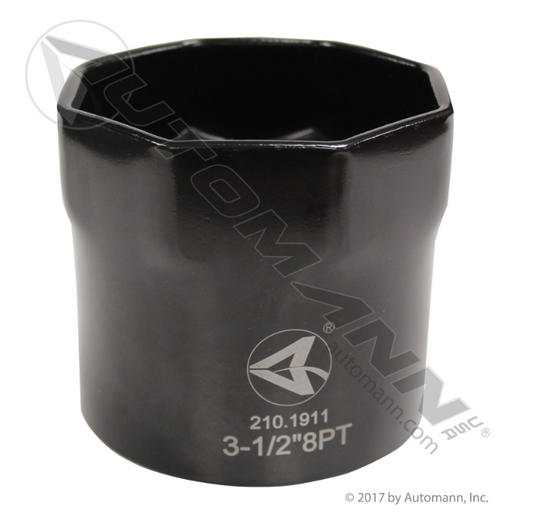 Axle nut socket 3-1/2 inch 8 point wrench