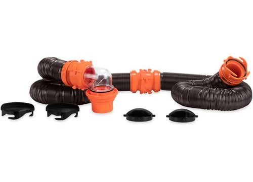 Camco 20' RhinoFLEX 20-Foot RV Sewer Hose Kit - 39741