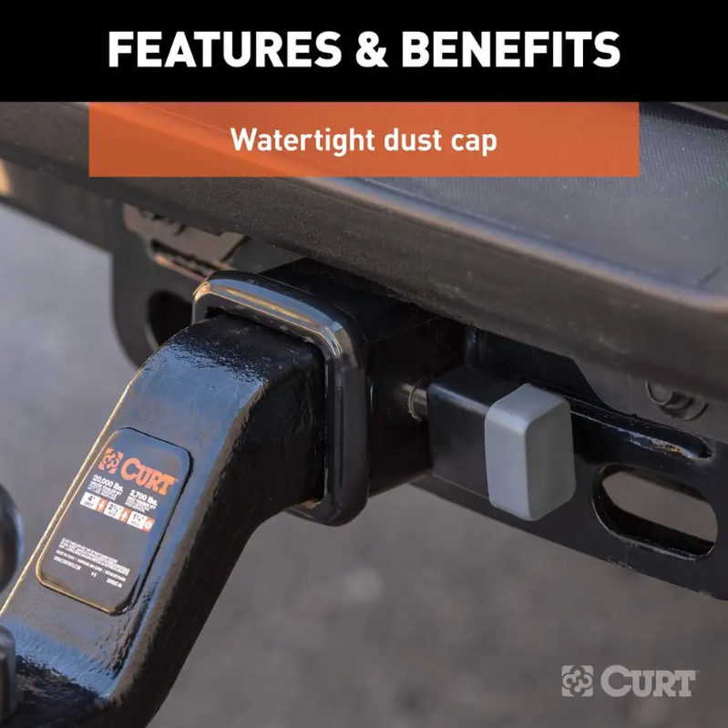 Load image into Gallery viewer, Curt locking hitch pin featuring a 5/8&quot; pin fitting a 2&quot;, 2-1/2&quot;, or 3&quot; receiver tube size
