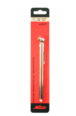 Low pressure tire gauge for 2-20 PSI for checking air pressure in your tires.