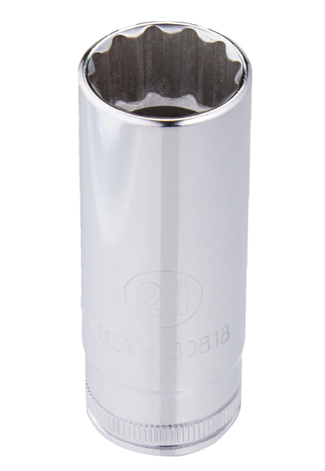 1/2 in. Drive 21MM Deep Socket 12 Point