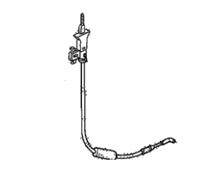 Honda 72673-SJC-A00 Cable Assembly, Left Rear Door Lock