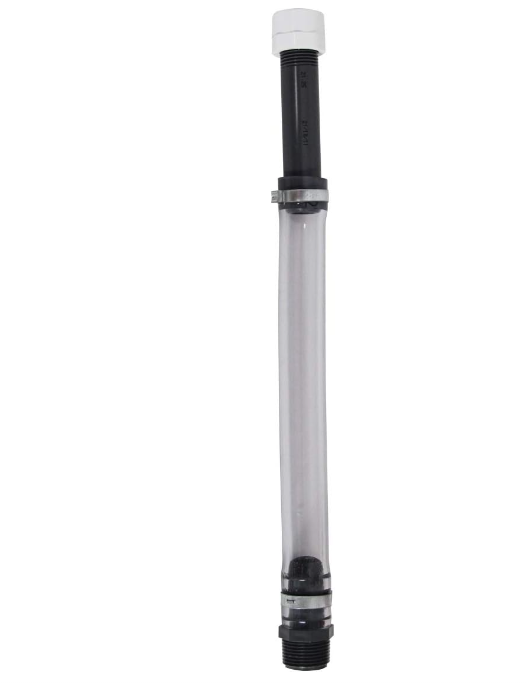 VP Racing Deluxe Hose for all 5.5gal and 3gal. fuel jugs is 14 inches long