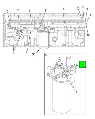 NEW OEM NAVISTAR HEADER ASSY FUEL FILTER 1836287C92