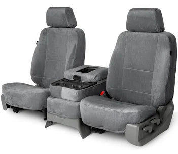 DASH DESIGNS K262-01 SWIRL VELOUR SILVER SEAT COVERS